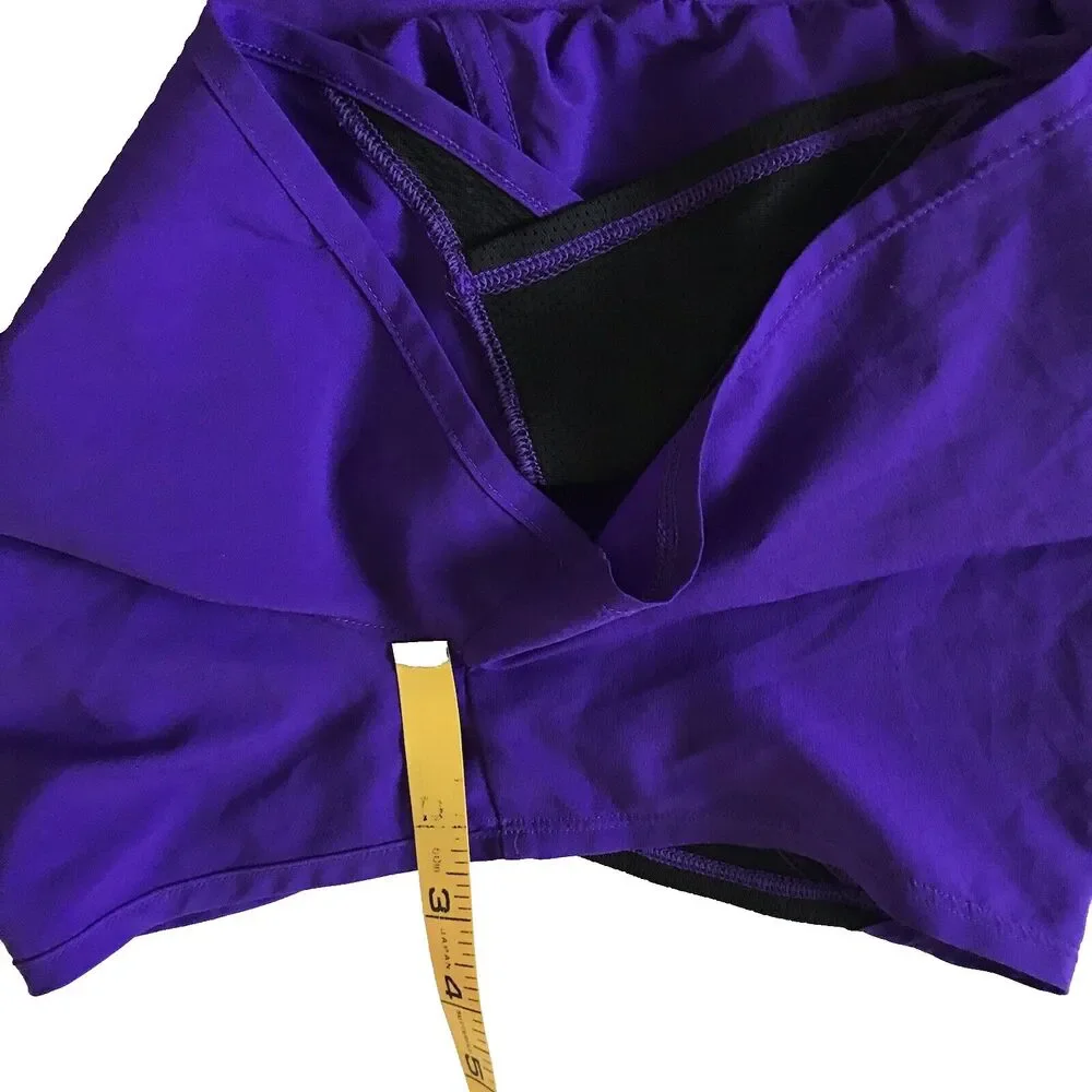 Under Armour Girls Fly By Shorts Purple Youth XL (fits Womens XS/S) Unlined Gym
